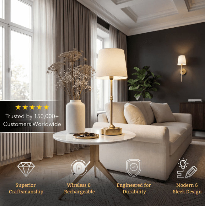 The Cordless Architectural Lamp SILVER Parenik Store